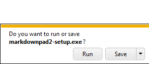 Internet Explorer Step 1: Download the MarkdownPad installer.