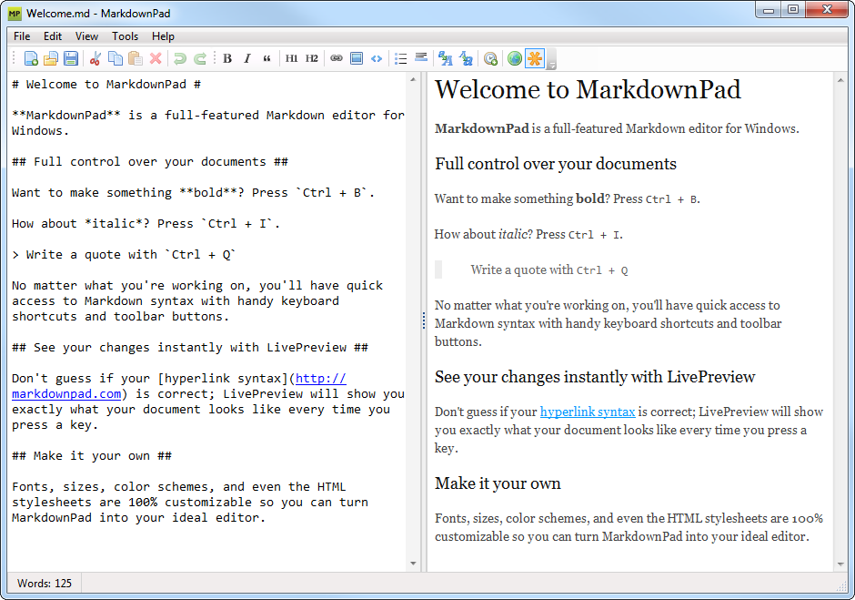 ufocus markdown